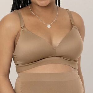 Kindred Bravely Minimalist Hands-Free Pumping & Nursing Bra in Large